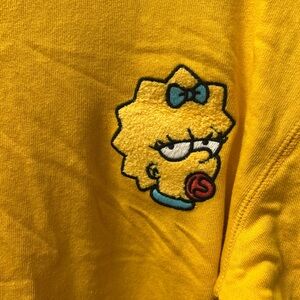 Yellow Graphic Tee with Cartoon Patch